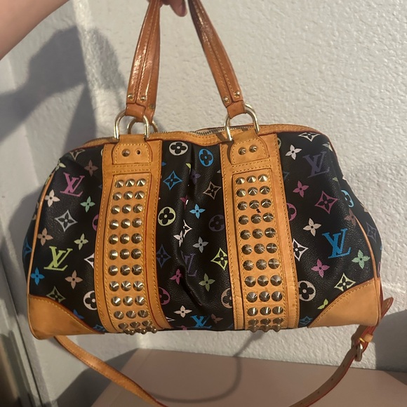 Louis Vuitton Black Multicolor Satchel with Tan Accents - Picture 2 of 8